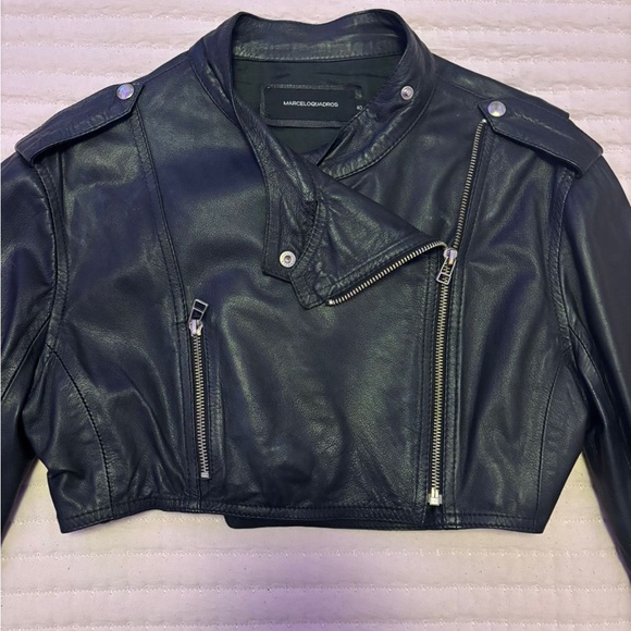 Black Authentic Leather Jacket - Picture 1 of 3